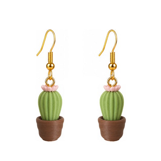 3D Print Oorbel - Cactus