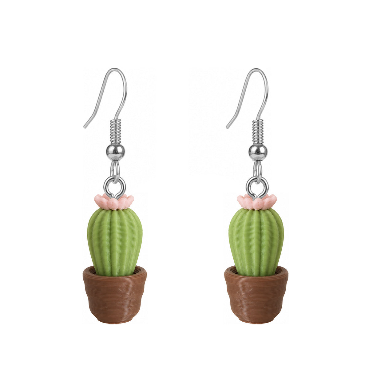 3D Print Oorbel - Cactus