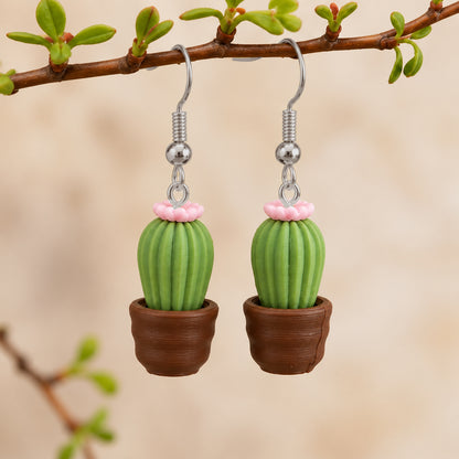 3D Print Oorbel - Cactus