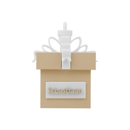 3D Kerstbal - Cadeau