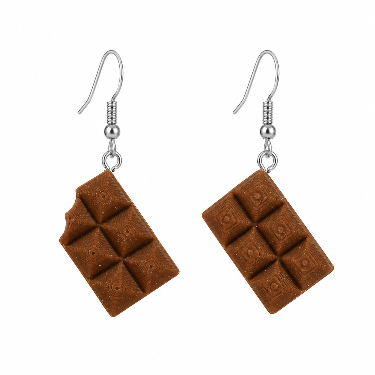 3D Print Oorbel - Chocolade