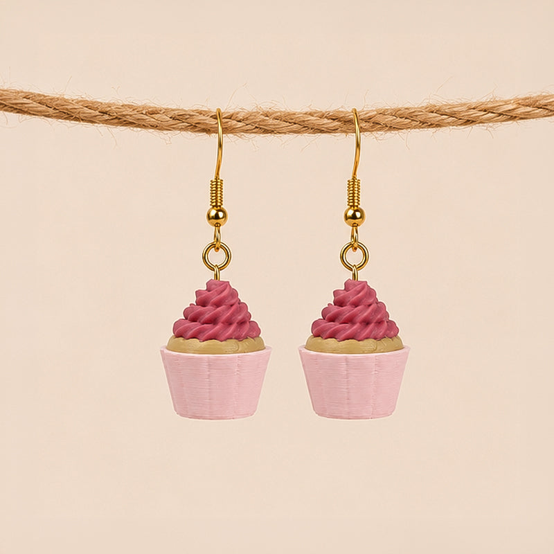 3D Print Oorbel - Cupcake
