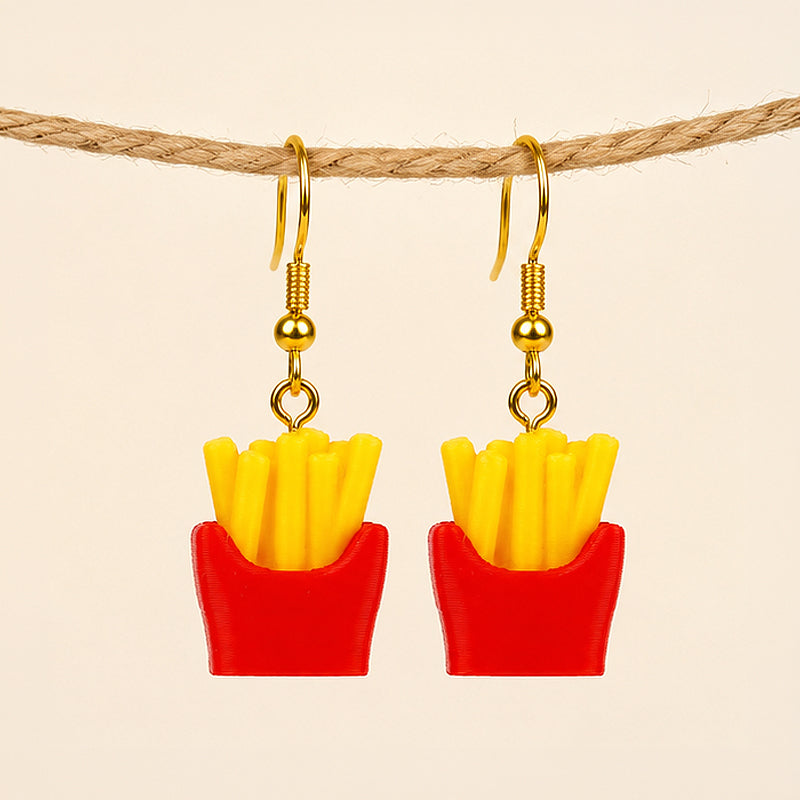 3D Print Oorbel - Frietjes
