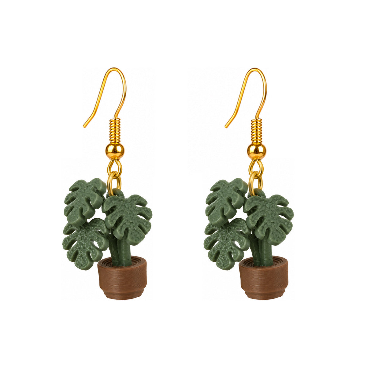 3D Print Oorbel - Gatenplant