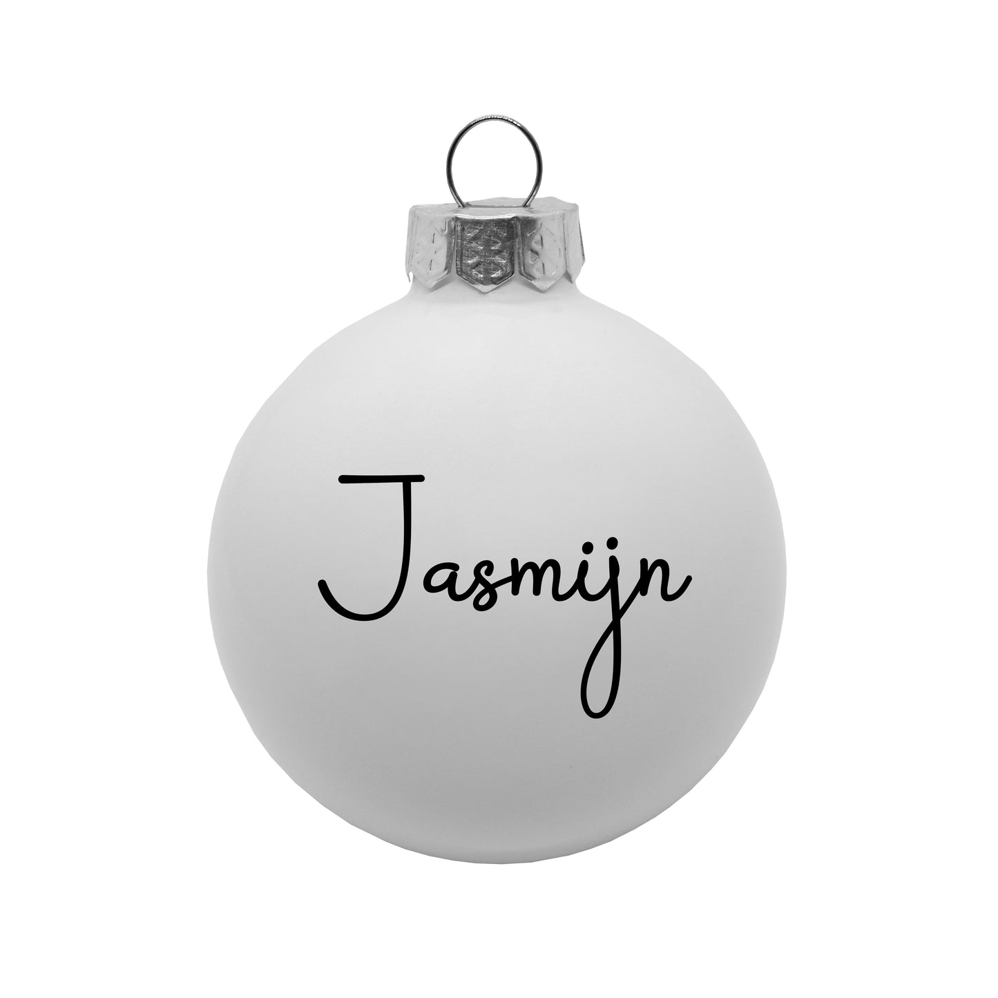 Kerstbal Wit - Naam