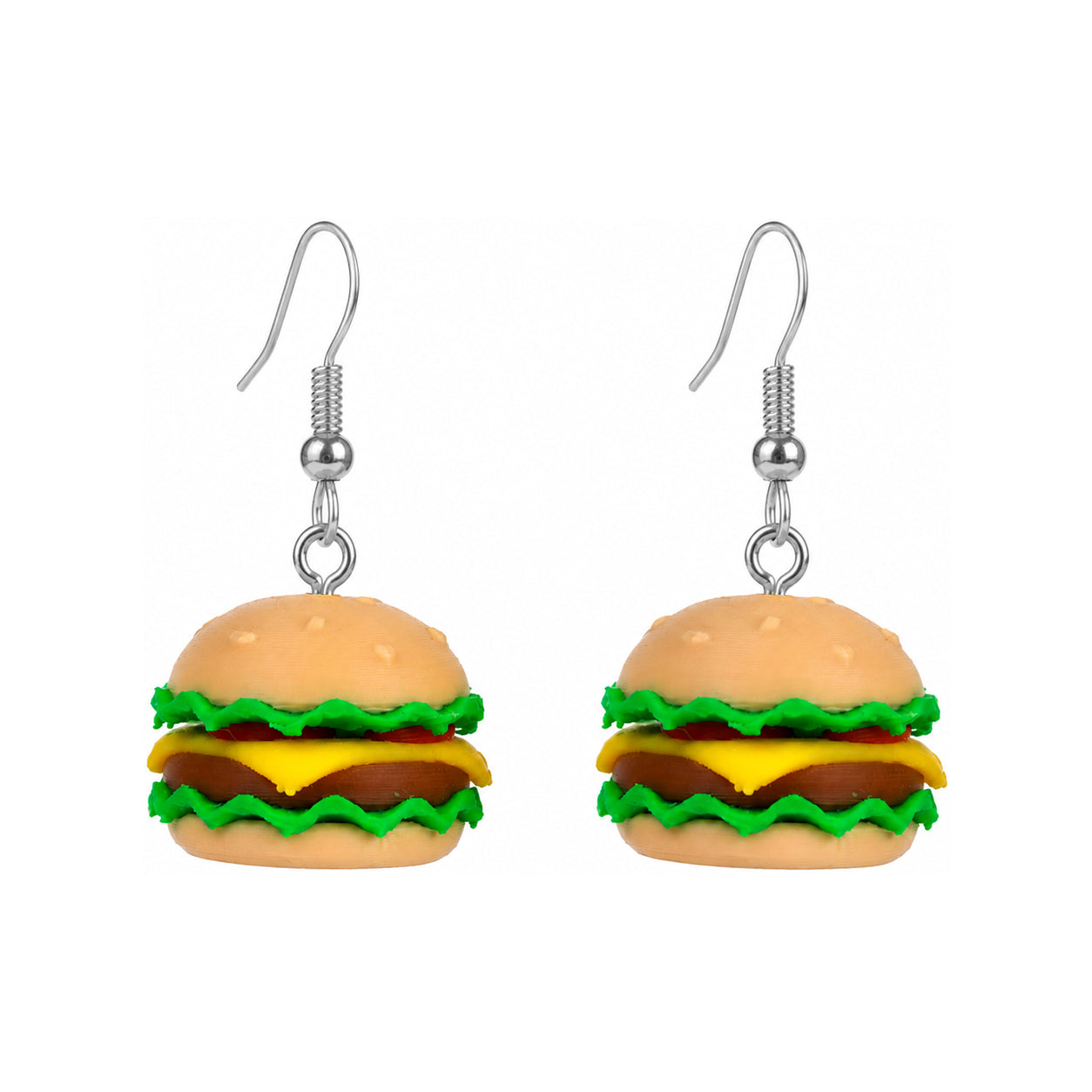 3D Print Oorbel - Hamburger