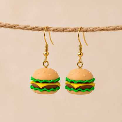 3D Print Oorbel - Hamburger