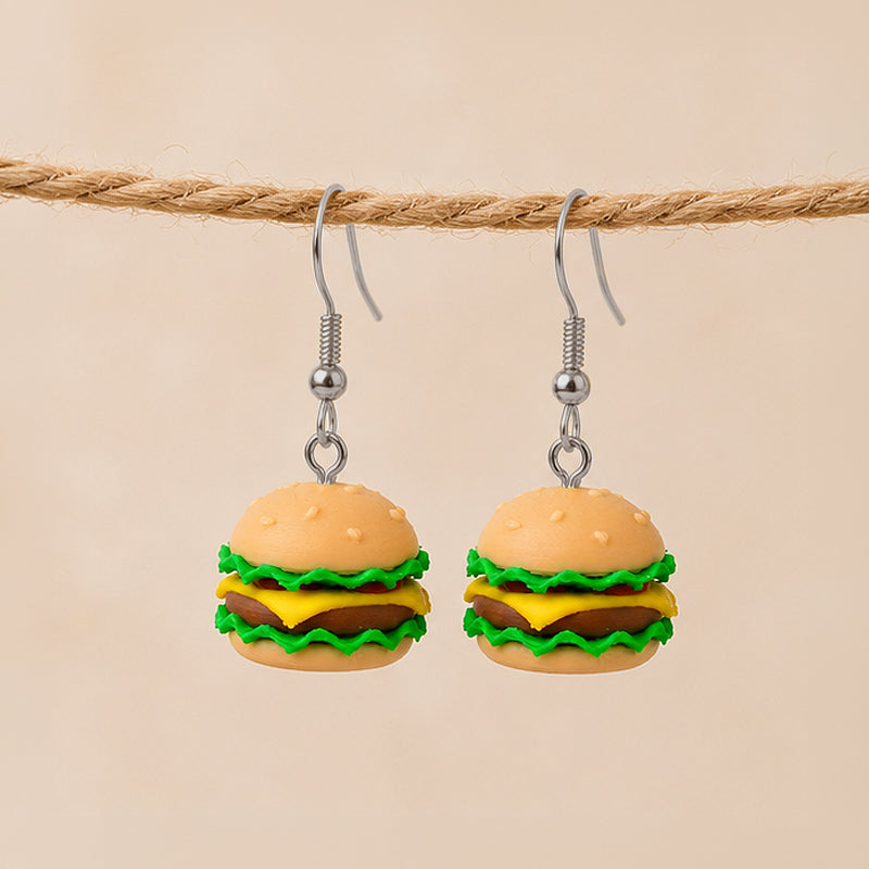 3D Print Oorbel - Hamburger