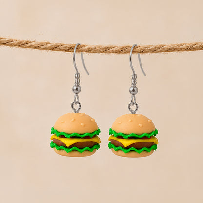 3D Print Oorbel - Hamburger