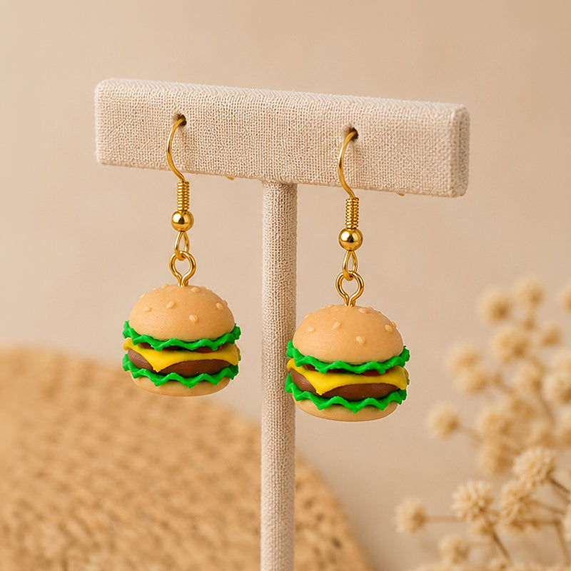 3D Print Oorbel - Hamburger