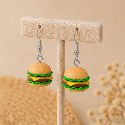 3D Print Oorbel - Hamburger