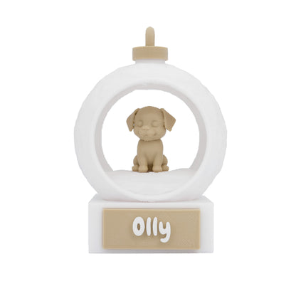 3D Dierenkerstbal - Hond