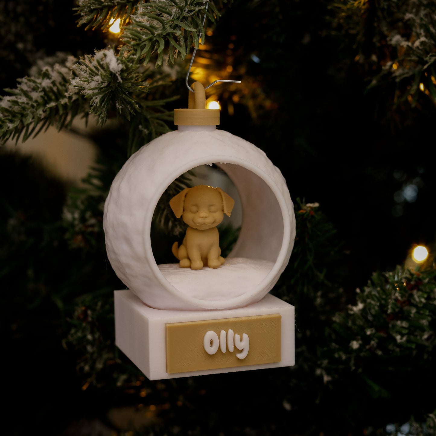 3D Dierenkerstbal - Hond