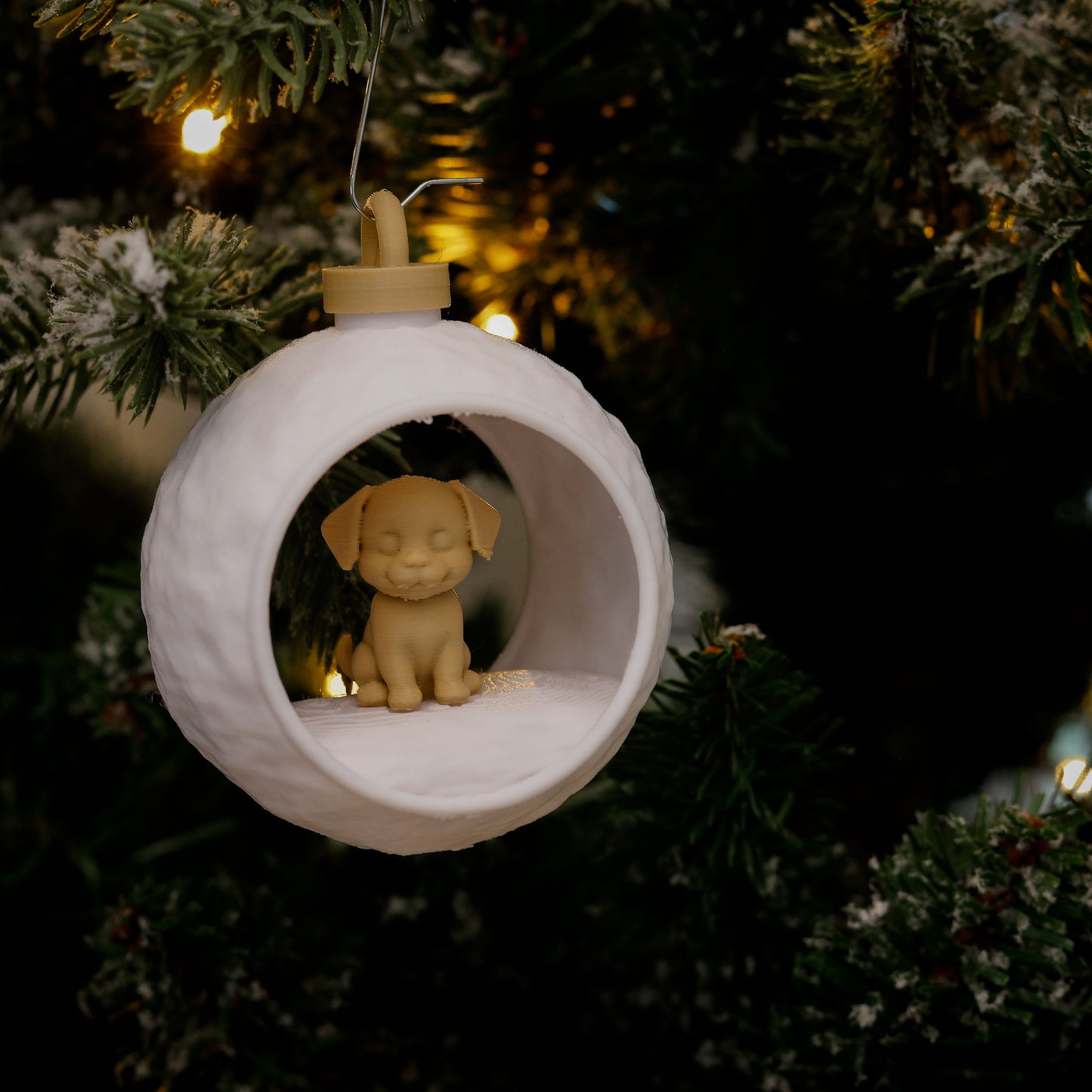 3D Dierenkerstbal - Hond