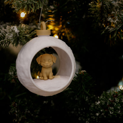 3D Dierenkerstbal - Hond