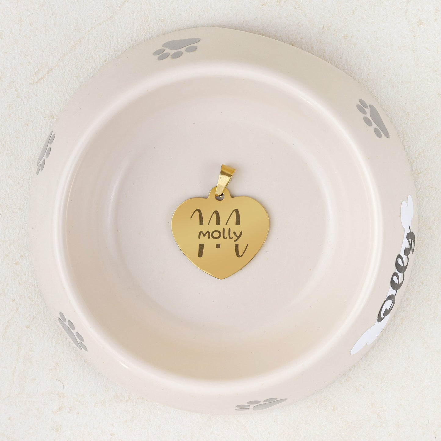 Hondenpenning Hartje - Initial ID