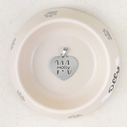 Hondenpenning Hartje - Initial ID
