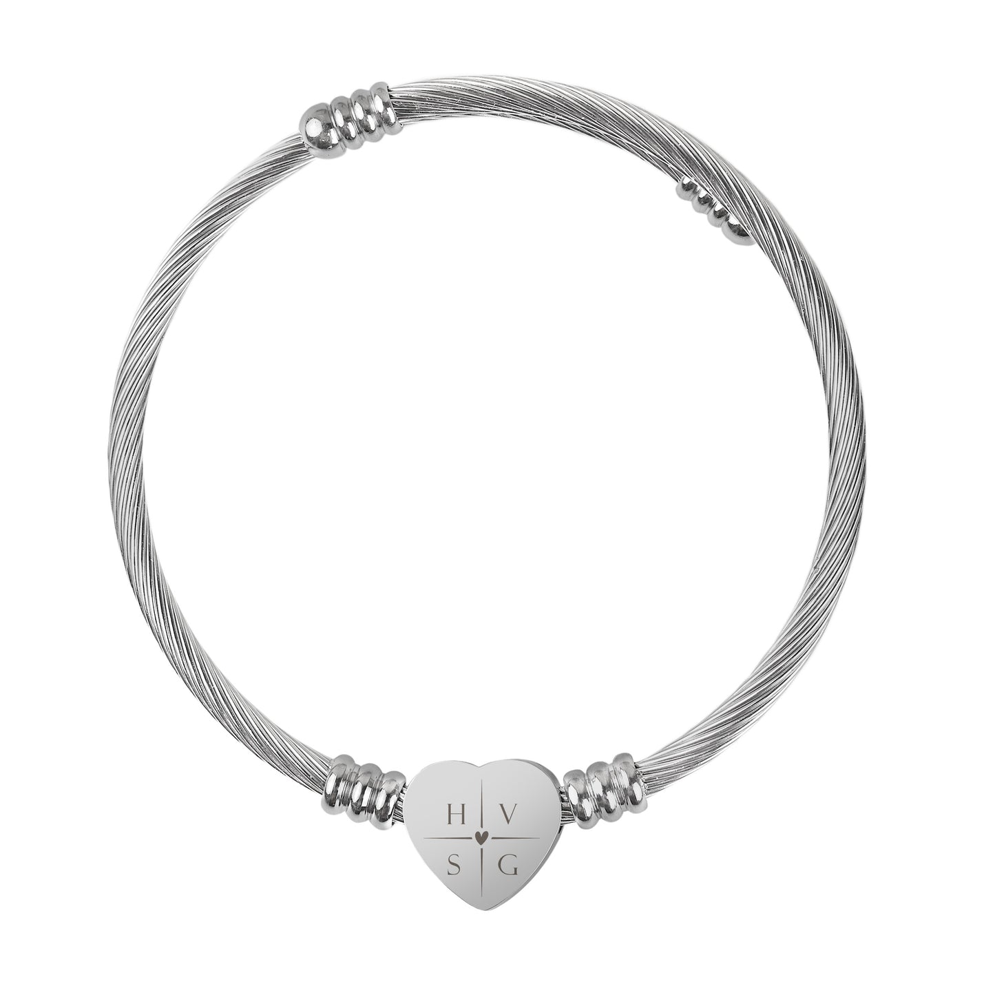 Armband Chloé - Initialen Hartje