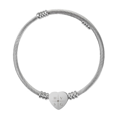 Armband Chloé - Initialen Hartje