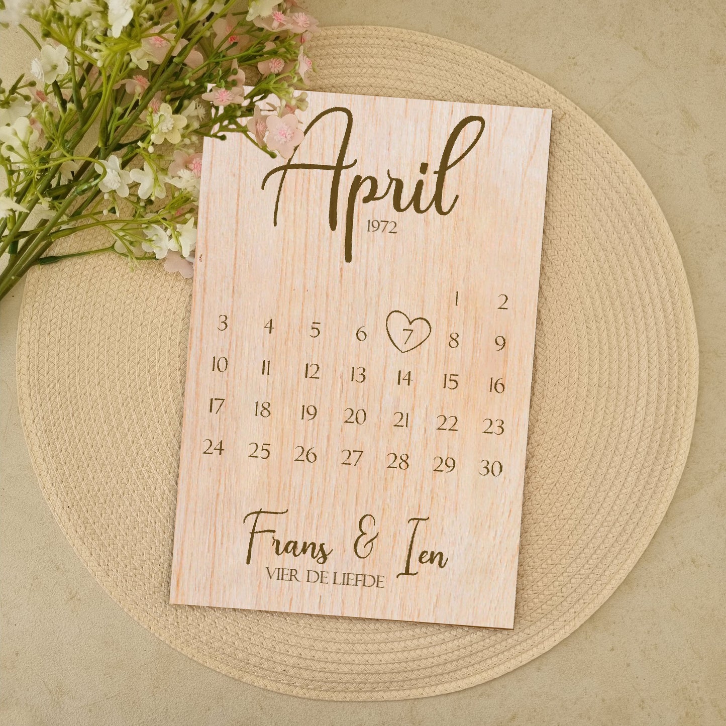 Kalender - Trouwdag