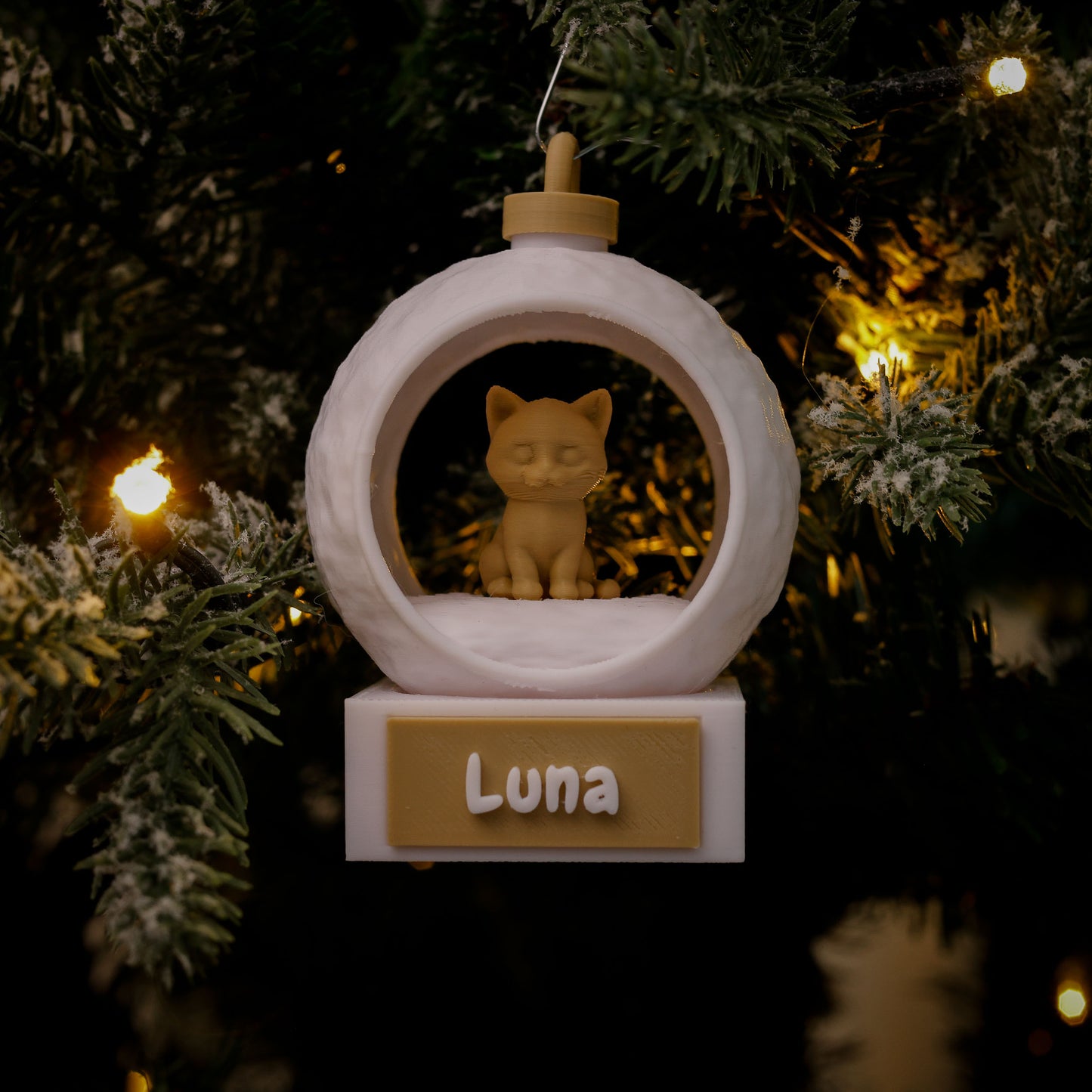 3D Dierenkerstbal - Kat