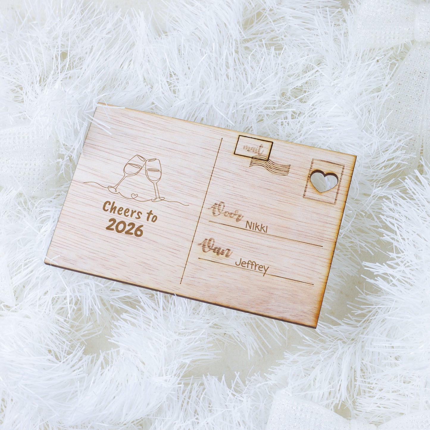 Houten kaart - Cheers to ...