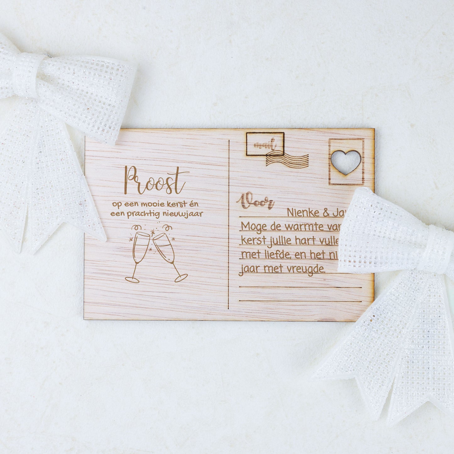 Houten kaart - Proost!