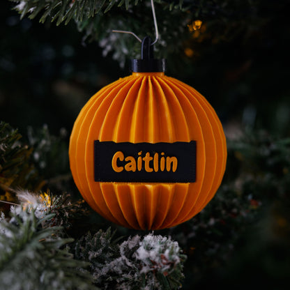 3D Kerstbal - Ribbel