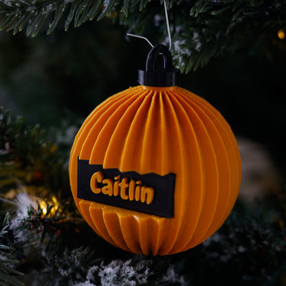 3D Kerstbal - Ribbel