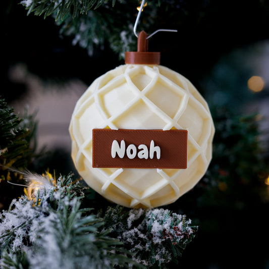 3D Kerstbal - XL Ruitpatroon