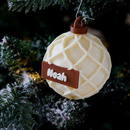 3D Kerstbal - XL Ruitpatroon