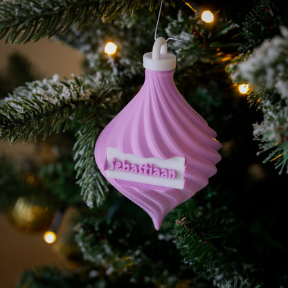 3D Kerstbal - Druppel Twist