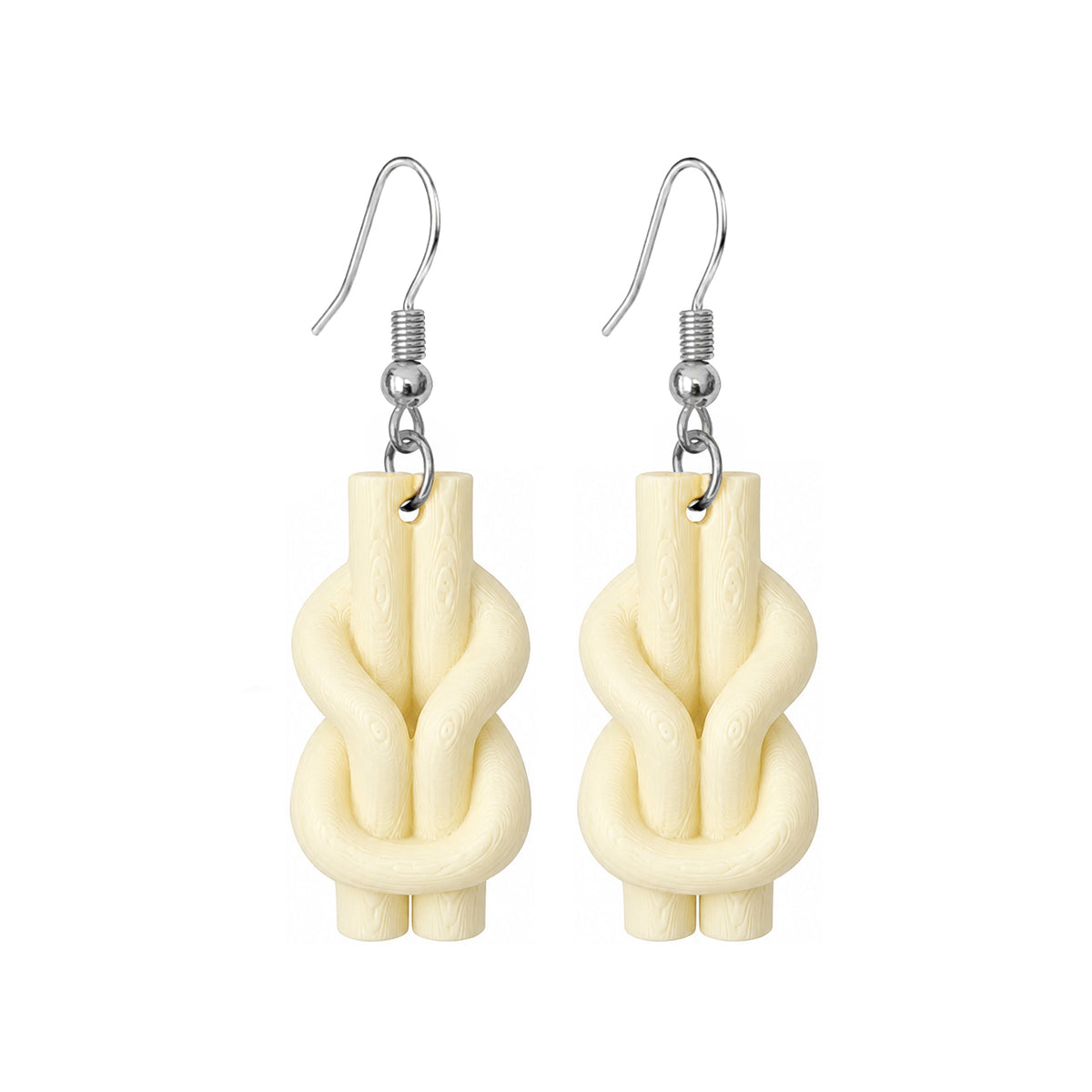 3D Print Oorbel - Twist Knoop