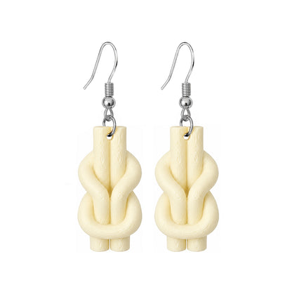 3D Print Oorbel - Twist Knoop