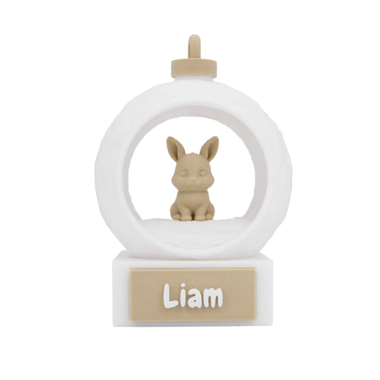 3D Dierenkerstbal - Konijn