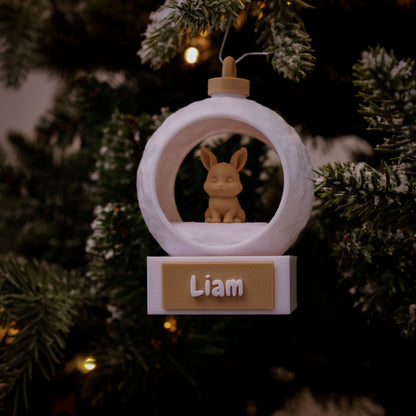 3D Dierenkerstbal - Konijn