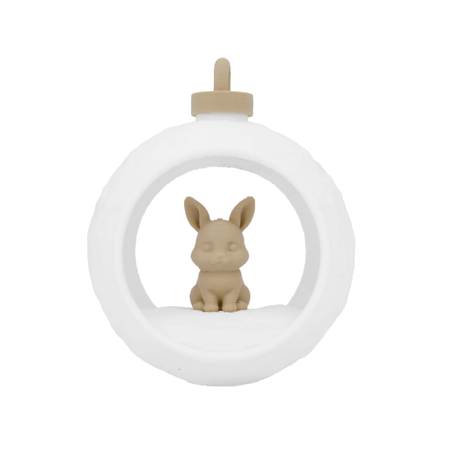 3D Dierenkerstbal - Konijn