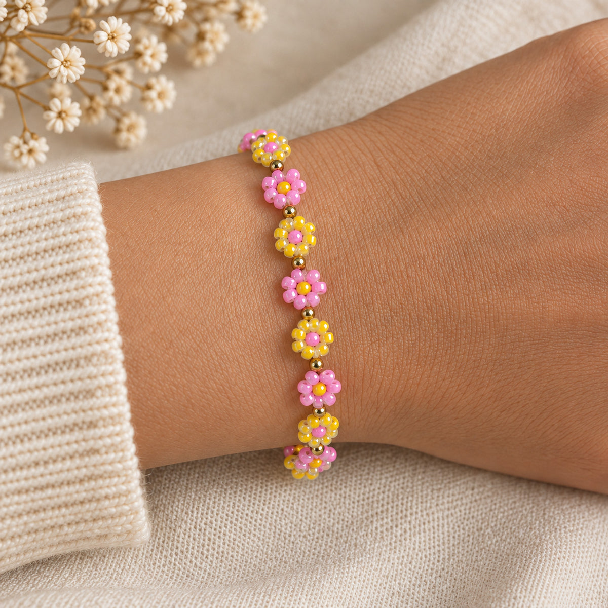 Bloesem Armband - Koraal Bloesem