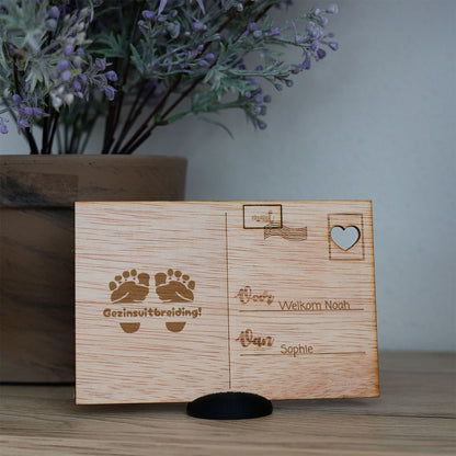 Houten kaart - Gezinsuitbreiding