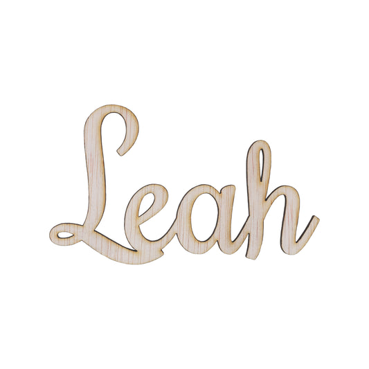 Houten Naam Leah