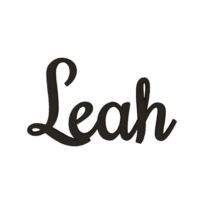 Houten Naam Leah