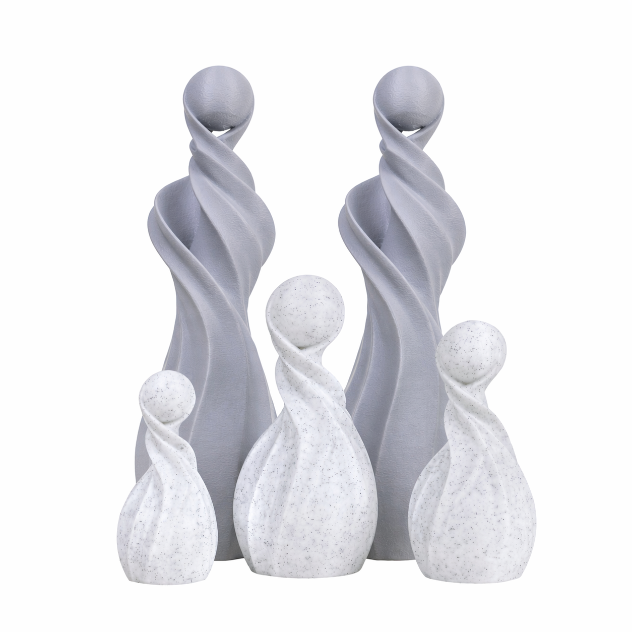 Gezinssculpturen - Grijs