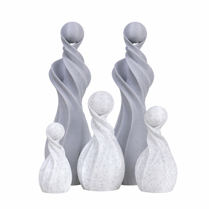 Gezinssculpturen - Grijs