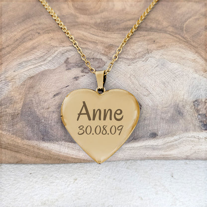 Medaillon Ketting Céleste - Naam + Datum