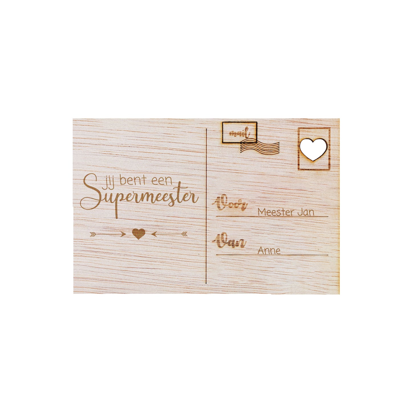 Houten kaart - Supermeester
