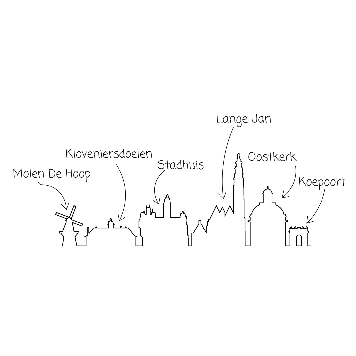 Snijplank - Skyline Middelburg