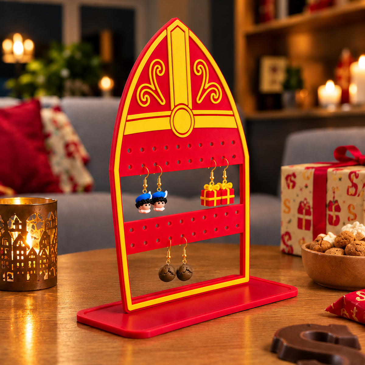 Oorbellendisplay Mijter