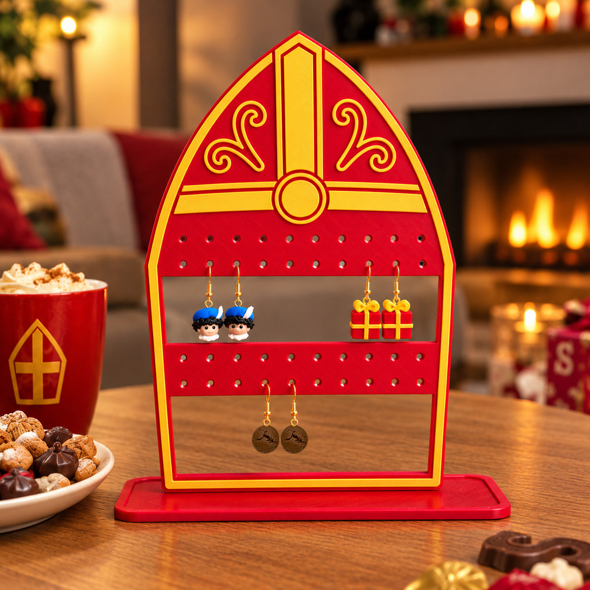 Oorbellendisplay Mijter
