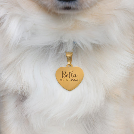 Hondenpenning Hartje - Minimal ID