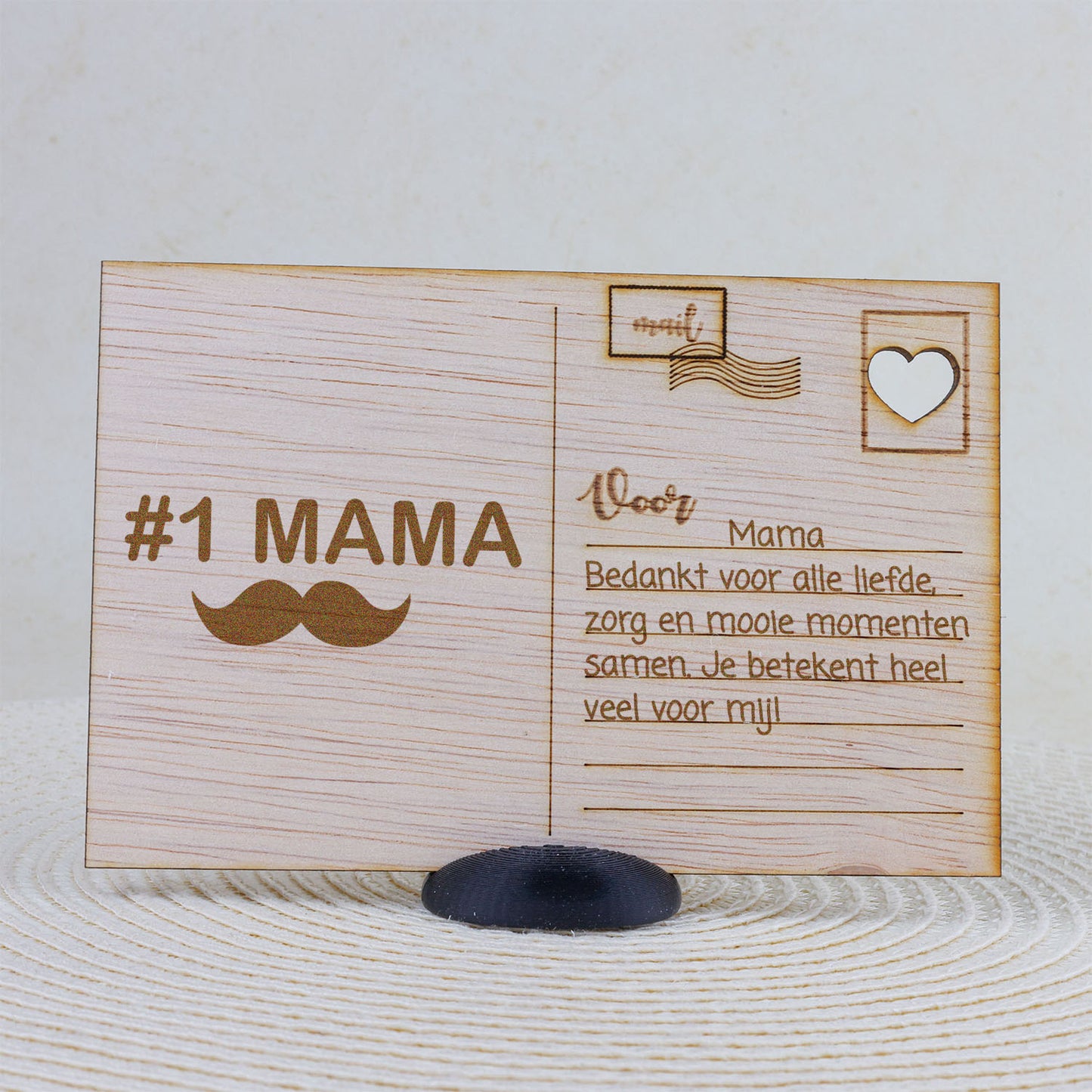 Houten kaart - #1 Mama